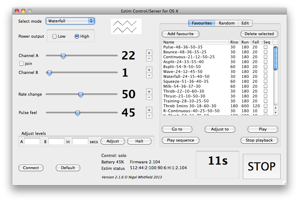 Version 2.1.6 adds an elapsed time counter