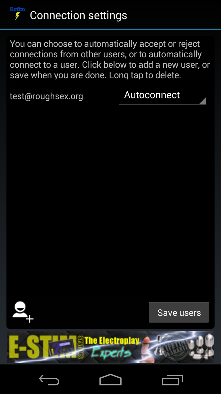 Android user settings